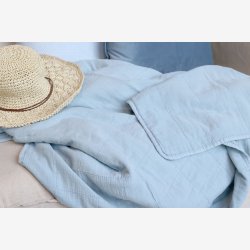 Chic Antique - Aix Vintage Quilt Sky Blue180 x 130 cm.