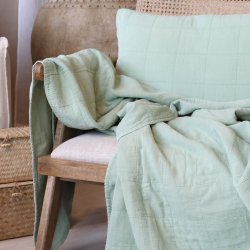 Chic Antique - Aix Vintage quilt Verte 180 x 130 cm. 