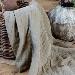 Chic Antique - Aix Quilt plaid Eukalyptus 180 x 130 cm. 