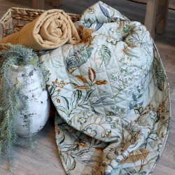 Chic Antique - Aix Quilt m. blomstermnster L180/B130cm 