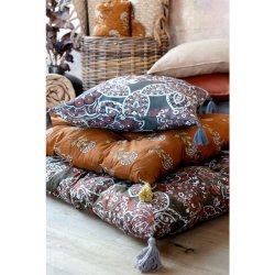 Chic Antique - Aix Madras m. blomstermnster L180/B70cm, terracotta