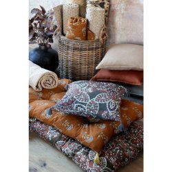 Chic Antique - Aix Madras m. paisleymnster L180/B70cm, mos og terracotta
