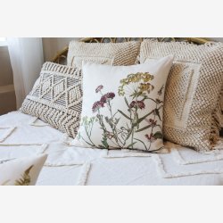 Chic Antique - Aix pudebetrk m/frynser 50 x 50 cm. Off White