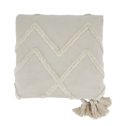 Chic Antique - Aix Sengetppe m/kvaster 260 x 240 cm. Bomuld, Genbrugsfibre Off White