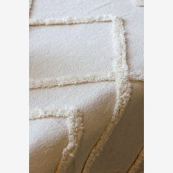 Chic Antique - Aix Sengetppe m/kvaster 260 x 240 cm. Bomuld, Genbrugsfibre Off White