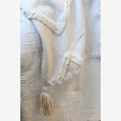 Chic Antique - Aix Sengetppe m/kvaster 260 x 240 cm. Bomuld, Genbrugsfibre Off White