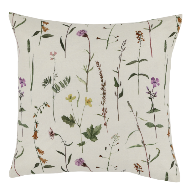 Chic Antique - Aix Pudebetrk m/blomsterprint 45 x 45 cm. Off White