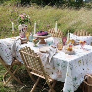 Chic Antique - Aix Dug m/blomsterprint bomuld 140 x 240cm.