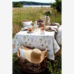 Chic Antique - Aix Dug m/blomsterprint bomuld 140 x 240cm.