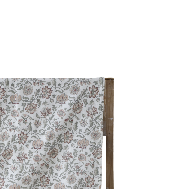 Chic Antique - Aix Dug m/blomsterprint bomuld Creme 140 x 240cm.