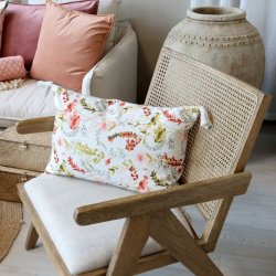 Chic Antique - Aix Pudebetrk m. kvaster og vilde blomster L60/B40cm