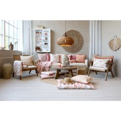 Chic Antique - Aix Pudebetrk m. kvaster og vilde blomster L60/B40cm