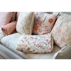 Chic Antique - Aix Quilt m. vilde blomster L180/B130cm creme