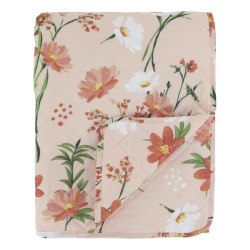 Chic Antique - Aix Quilt m. blomstermnster L180/B130cm Rosa