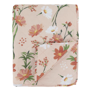 Chic Antique - Aix Quilt m. blomstermnster L180/B130cm Rosa
