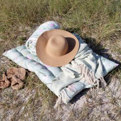 Chic Antique - Aix Madras m. blomstermnster L100/B60cm Grn