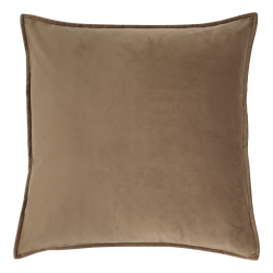 Chic Antique - Aix Pudebetrk i Velour, Nougat Brun 50 x 50 cm.