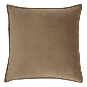 Chic Antique - Aix Pudebetrk i Velour, Nougat Brun 50 x 50 cm.
