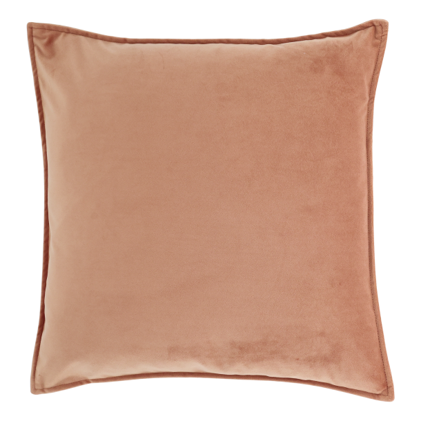 Chic Antique - Aix Pudebetrk i Velour, Mandarin, 50 x 50 cm.