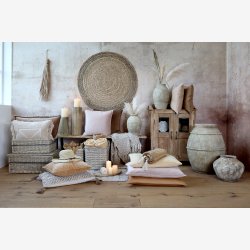 Chic Antique - Aix Pudebetrk Velour Stvet Rosa 50 x 70 cm.  