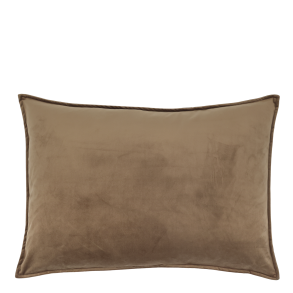 Chic Antique - Aix Pudebetrk i Velour, Nougat Brun, 50 x 70 cm.