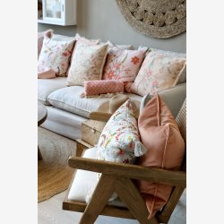 Chic Antique - Aix Pudebetrk i Velour, Mandarin, 50 x 70 cm.