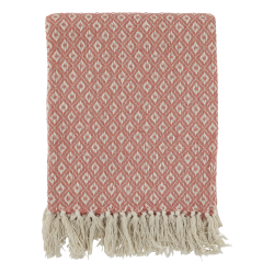 Chic Antique - Aix Plaid af overskudsgarn Raspberry 150 x 130 cm. 