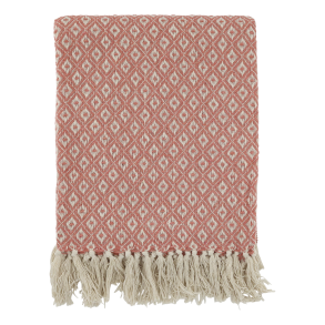 Chic Antique - Aix Plaid af overskudsgarn Raspberry 150 x 130 cm. 