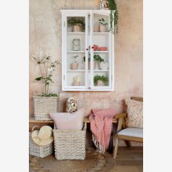 Chic Antique - Aix Plaid af overskudsgarn Raspberry 150 x 130 cm. 