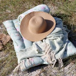 Chic Antique - Aix Plaid af overskudsgarn Verte Grn 150 x 130 cm. 