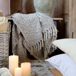 Chic Antique - Aix Plaid af overskudsgarn Verte Grn 150 x 130 cm. 