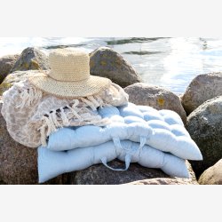 Chic Antique - Aix Plaid af overskudsgarn Leopard mnstret 150 x 130 cm. 