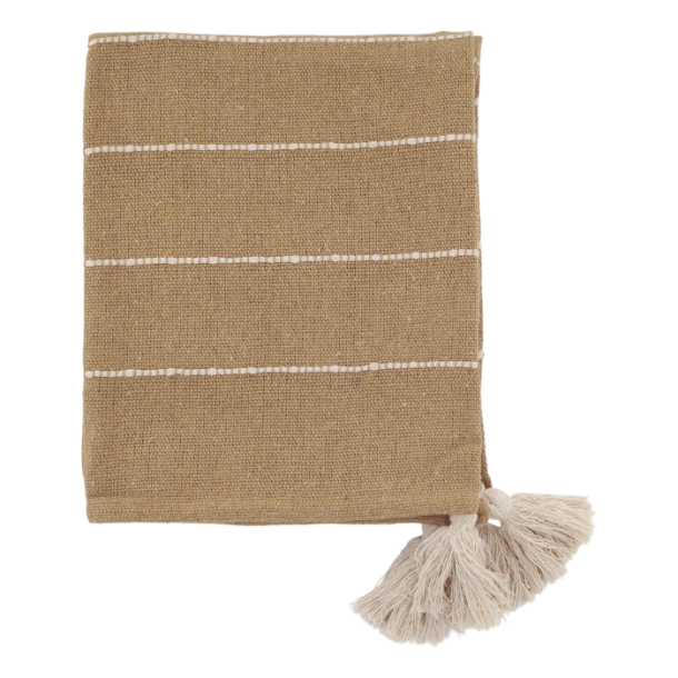 Chic Antique - Aix Plaid af overskudsgarn Honning Gul 150 X 130 cm.