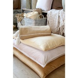 Chic Antique - Aix Plaid af overskudsgarn Honning Gul 150 X 130 cm.