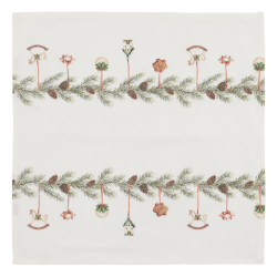 Chic Antique - Aix Stofserviet m. ranke L40/B40 cm creme Bomuld