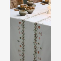 Chic Antique - Aix Dug m. ranke L360/B140 cm creme Bomuld