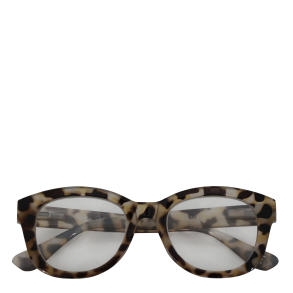 Chic Antique - L�sebriller Leopardm�nster Lysegr�/sort Inklusive etui