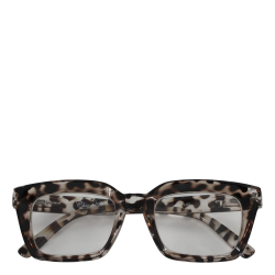 Chic Antique - L�sebriller Leopardm�nster Gr�/sort Inklusive etui