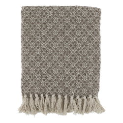 Chic Antique - Aix Plaid af overskudsgarn, L150/B130 cm, Latte og creme