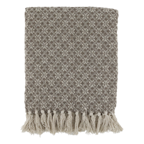 Chic Antique - Aix Plaid af overskudsgarn, L150/B130 cm, Latte og creme