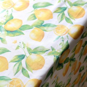 Chic Antique - Aix Dug m/citroner Hvid L240xB140 cm.