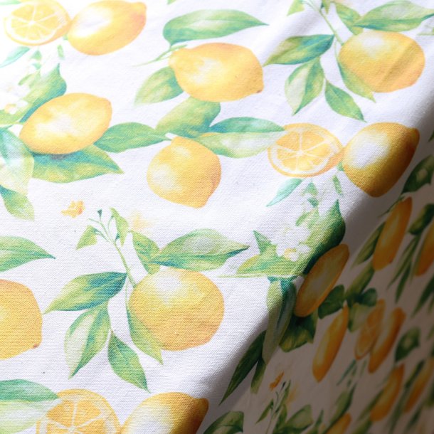 Chic Antique - Aix Dug m/citroner Hvid L240xB140 cm.