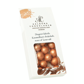 Aalborg Chokoladen - Lakrids/Karamel/Kobber trffel m/noter af Ls Salt 90 g.