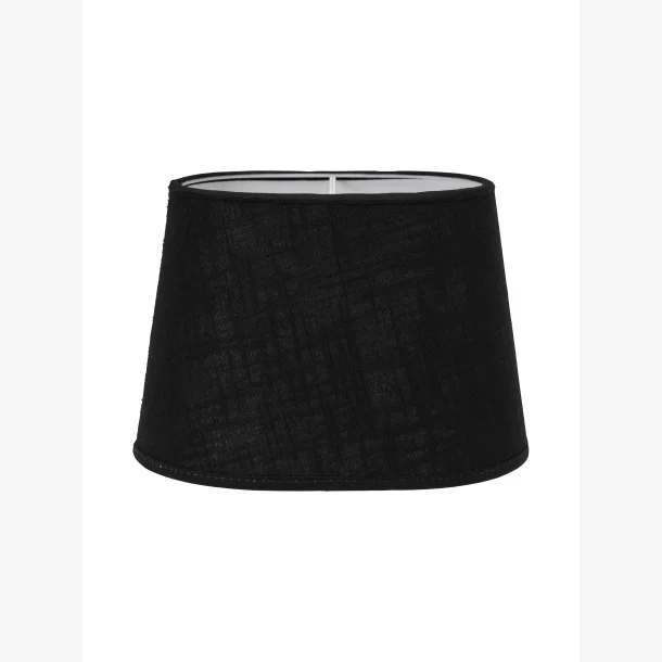 Lampesk�rm Oval Omera Classico Sort 20 cm. 