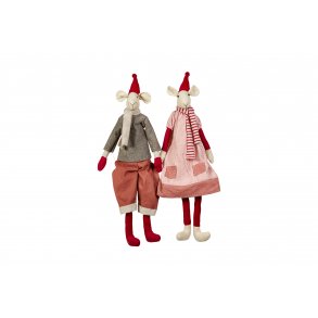 Speedtsberg - Julemus par rd, sand & gr H. 60cm. 