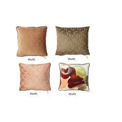 Speedtsberg - Pudesortiment med 4 matchende puder rdlige nuancer