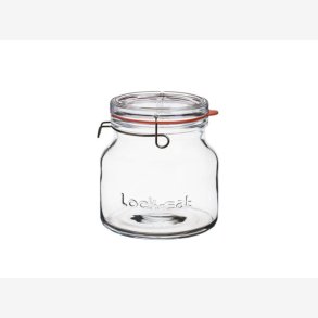 Luigi Bormioli - Lock Eat Sylteglas med patentlg buttet Dia 14,5 x 15,5 cm 1,5 liter Klar