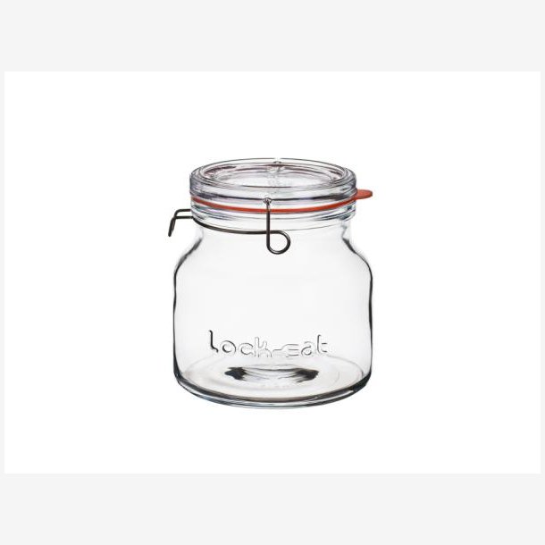 Luigi Bormioli - Lock Eat Sylteglas med patentlg buttet Dia 14,5 x 15,5 cm 1,5 liter Klar