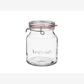 Luigi Bormioli - Lock Eat Sylteglas med patentlg buttet Dia 14,5 x 19 cm 2 liter Klar