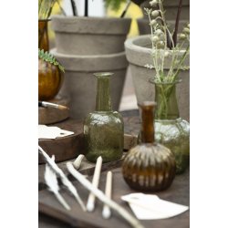 Ib Laursen | Vase af genbrugsglas grn